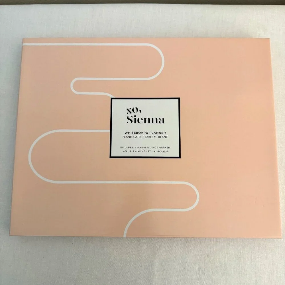 XO Sienna Magnetic Whiteboard Weekly Planner 12x15in Marker Magnets Celestial